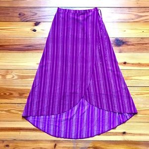 Maurices Fuschia Faux Wrap Skirt, EUC, XS